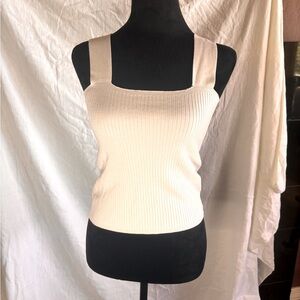 Shyanne knit tank top. Size small white